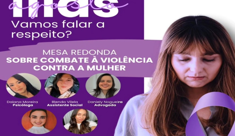 Agosto Lilás - Combate a violência contra a mulher